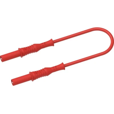 Afbeelding van Electro PJP 2311 IECIV CD1 100R Meetsnoer Bananenstekker 4 mm 1 m Rood stuk(s)