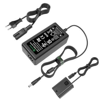 Afbeelding van Gonine AC PW20 netadapter NP FW50 dummy batterijenset voor Sony Alpha ZV E10 A7 A7R A7S A7II A7RII A7SII A6500 A6400 A6300 A6100 A6000 A5100 A5000 RXX10 II III IV NEX 3 5 7