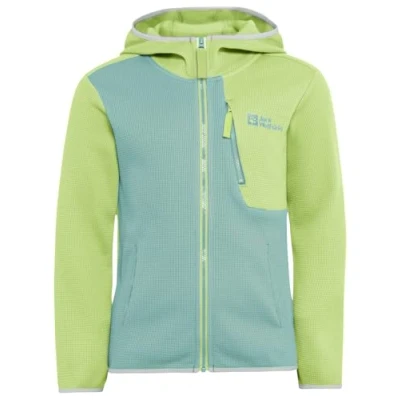 Afbeelding van Jack Wolfskin Actamic GRID Midlayer Runningjack voor kinderen, Maat: 140, Soft jade