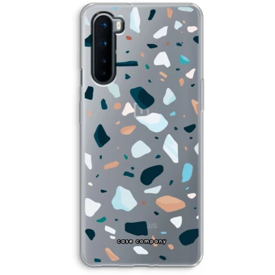 Afbeelding van Case Company® hoesje geschikt voor OnePlus Nord Terrazzo N13 Soft Cover Telefoonhoesje Bescherming aan alle Kanten en Schermrand