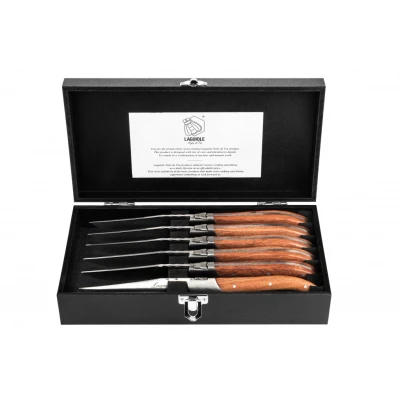Afbeelding van Laguiole Style de Vie Steakmessen Luxury Line 6 delig Pakka Rose