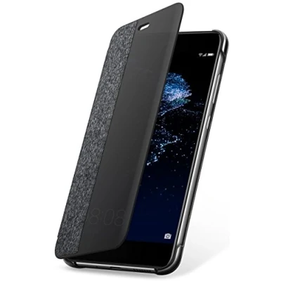 Image de Huawei Protection à rabat pour téléphone portable synthétique noir, gris clair P10 Lite