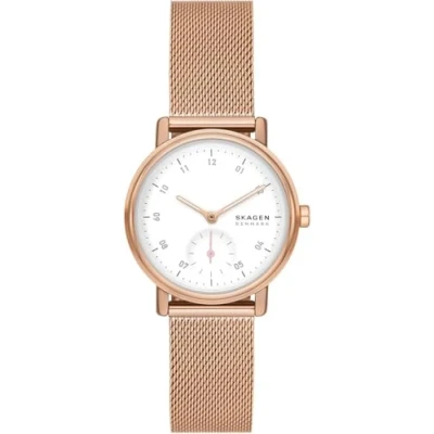 Afbeelding van Skagen Watch Kuppel Lille 32MM Chronograaf, Dames, Maat: One Size, Brown
