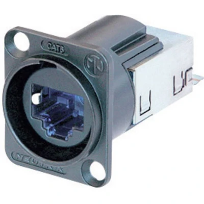 Afbeelding van Neutrik NE8FDY C6 B EtherCon RJ45 CAT6 inbouwbussen Bus, inbouw Aantal polen: 8P8C Zwart 1 stuk(s)