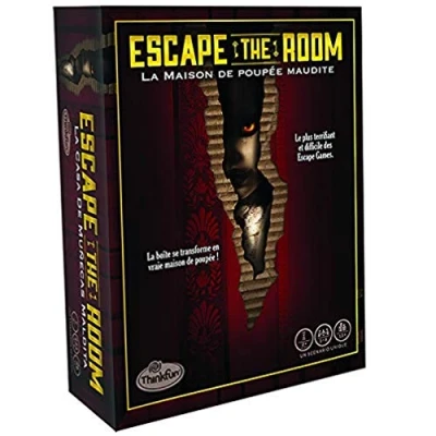Afbeelding van Thinkfun Escape the Room Het vervloekte poppenhuis klimspel 3D speelbord coöperatief voor 1 tot 4 spelers vanaf 13 jaar Ravensburger 76372 Franse versie