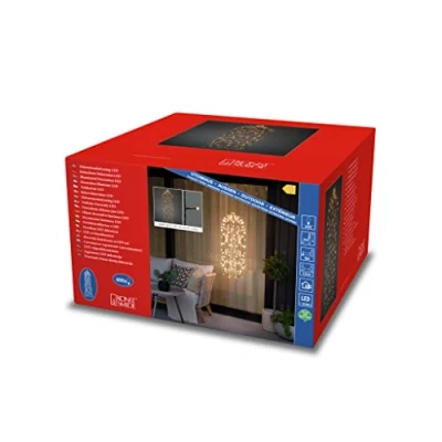 Afbeelding van Konstsmide Lichtgordijn Buiten 230 V/50 Hz Energielabel: E (A G) 400 LED Warmwit (Ø x h) 300 mm 950