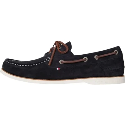 Afbeelding van Tommy Hilfiger CORE Bootschoenen, Heren, Maat: 42, Desert sky Veloursleer