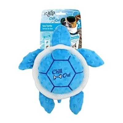 Afbeelding van All For Paws Sea Turtle Hondenspeelgoed 24 cm Blauw