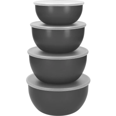 Afbeelding van KitchenAid 4 delige maaltijdbakset met deksels Houtskoolgrijs