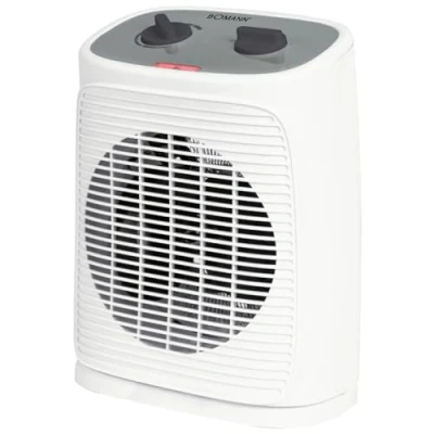 Afbeelding van Bomann® HL 6064 CB Ventilatorkachel met ventilatorfunctie, elektrische verwarming, traploos regelbare thermostaat en 2 warmtestanden, oscillerende radiator, badkamerverwarming