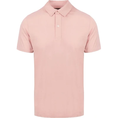 Afbeelding van King Essentials The James Poloshirt Roze maat L heren met Modern fit Pasvorm Katoen Suitable Herenkleding