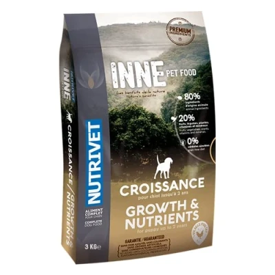 Afbeelding van 3kg Nutrivet Inne Dog Growth droog hondenvoer