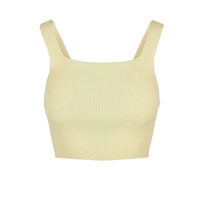 Afbeelding van Urban Classics Cropped Top, Dames, Maat: 3XL, Softyellow