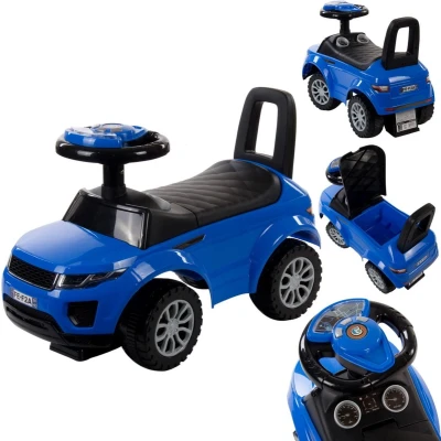 Afbeelding van Bobbycar, kinderauto vanaf 12 maanden, babyauto, loopwagen met claxon en motorgeluiden (blauw)