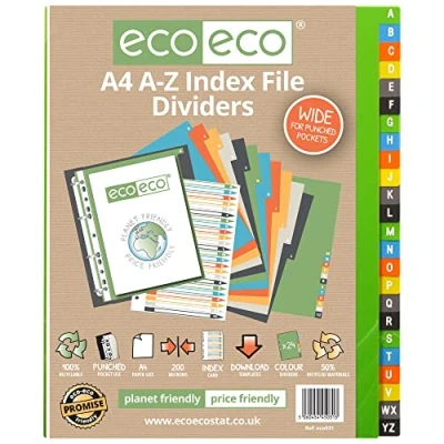 Afbeelding van eco 24 tabbladen A4 50% gerecycled