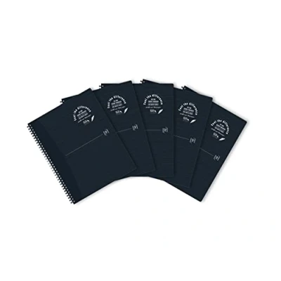 Afbeelding van Spiraalblok Oxford Origin A4+ ruit 5mm 70vel zwart