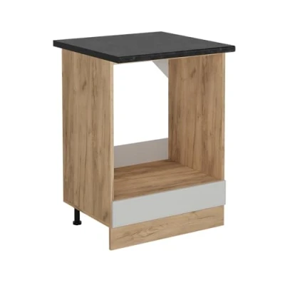 Afbeelding van Vicco Ovenombouwkast R Line, Wit Landhuis/Krachtige eik goud, 60 cm , WB Antraciet