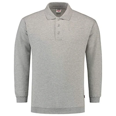 Afbeelding van Tricorp Polosweater Boord Casual Grijs Maat S