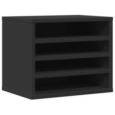 Afbeelding van Bureau organiser 36x26x29,5 cm bewerkt hout zwart