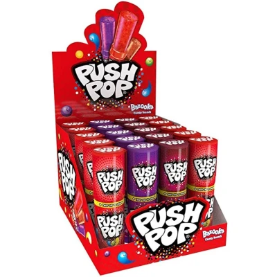Afbeelding van Bazooka Push Pop 4 Smaken 20x