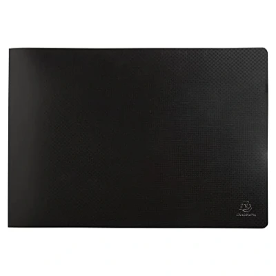 Afbeelding van Exacompta Ref. 86530E 1 OPAK documentenmap 20 gladde kristallen hoezen 40 weergaven voor A3 formaat afmetingen 32 x 48 cm omslag van halfhard polypropyleen kleur zwart