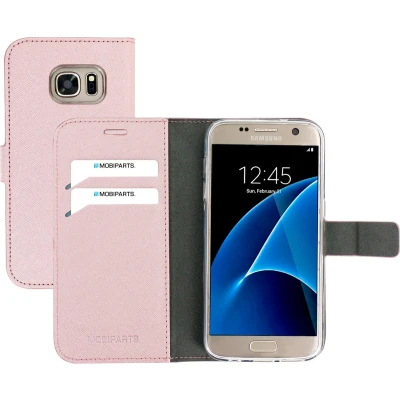 Afbeelding van Mobiparts Saffiano Wallet Case Samsung Galaxy S7 Pink