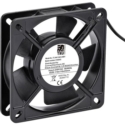 Afbeelding van TRU COMPONENTS TC NA11025 230B1 Axiaalventilator 230 V/AC 100 m3/h (l x b h) 110 25 mm