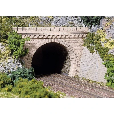 Afbeelding van Auhagen 41 587 H0 Tunnelportaal 2 sporig Kunststof model