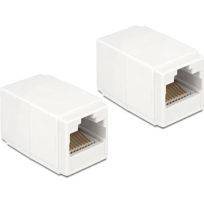 Afbeelding van Premium UTP CAT6 Gigabit RJ45 koppelstuk compact / wit