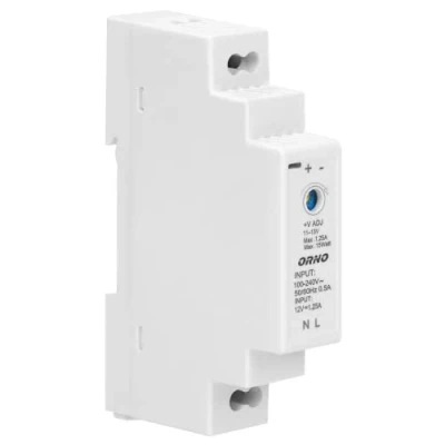 Afbeelding van ORNO PSU 1642 DIN rail voeding 12 VDC, 1,25 A, 15 W (1 module)