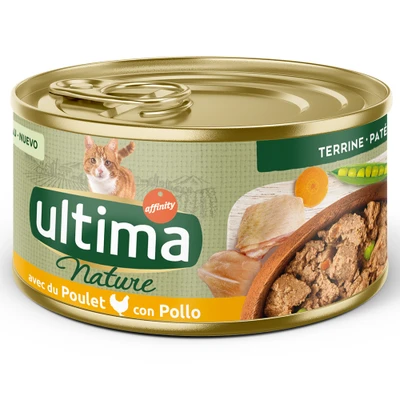 Afbeelding van 18 x 85 g Ultima Nature Paté kip nat kattenvoer