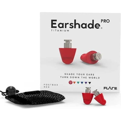 Afbeelding van Flare Audio Earplugs Earshade Pro Titanium Postbox Red