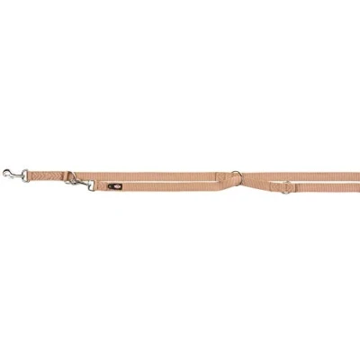 Afbeelding van Trixie Hondenriem Premium Verstelbaar Nylon Karamel