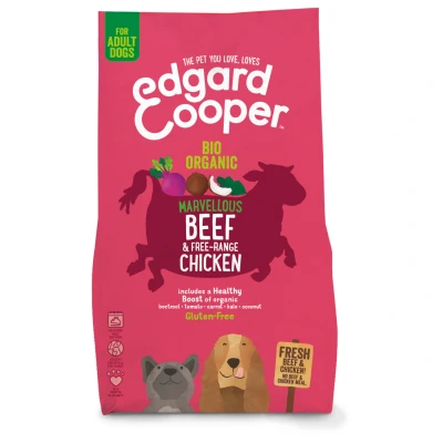 Afbeelding van Edgard&amp;Cooper Bio Organic Beef Adult Rund&amp;Kip&amp;Rode Biet Hondenvoer 2.5 kg Biologisch
