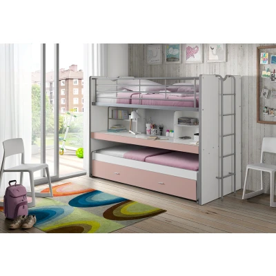 Afbeelding van LUCEVI Bonny Stapelbed 90x200cm Lichtroze