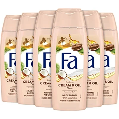 Afbeelding van FA 6 x douchegel crème en cacao olie (6 250 ml)