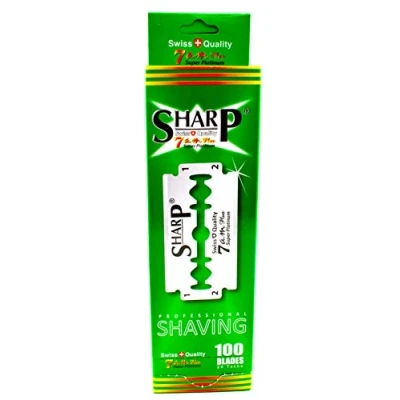 Afbeelding van Razor Blades Club 100 Sharp 7Am Super Platinum scheermesjes Vervangende voor veiligheidsscheerapparaten Dubbele draadmessen heren met platina coating