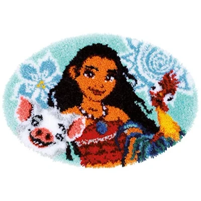 Afbeelding van Knoopvormtapijt kit Disney I am an Oceanic girl Vervaco PN 0168698
