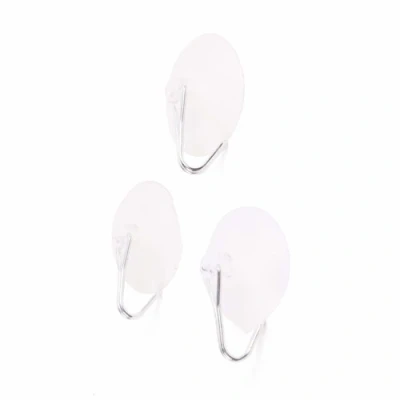 Afbeelding van Benson Zuignap met Haak 45 mm Wit 3 stuks