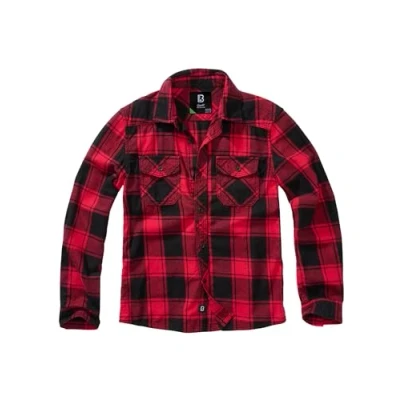 Afbeelding van Brandit Checkshirt Kinder Longsleeve shirt Kids 158/164 Rood/Zwart