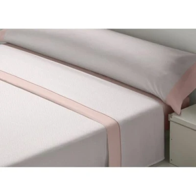 Afbeelding van Set beddengoed D&#039;Or JAZMIN Roze Bed van 135 Franela