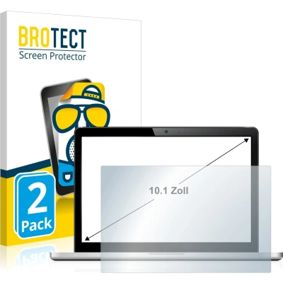 Afbeelding van BROTECT Screenprotector voor Laptops met 10.1 inch Schermen [223 mm x 126 mm, 16:9] Folie Beschermfolie matte (2 Stuks)
