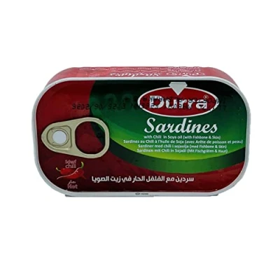 Afbeelding van Sardines met chili in sojaolie 125g