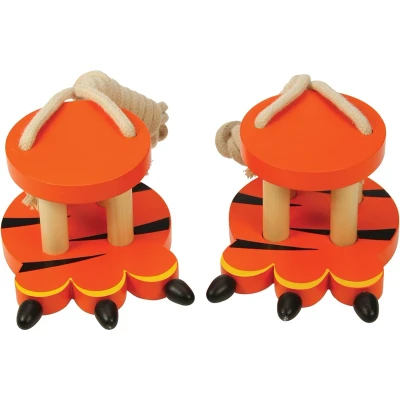 Afbeelding van Bigjigs Running Cleats Tiger Houten speelgoed voor kinderen, Maat: One Size, Orange black