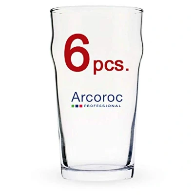 Afbeelding van ARCOROC Nonic Pint Beer Glass 570 ml Set van 6