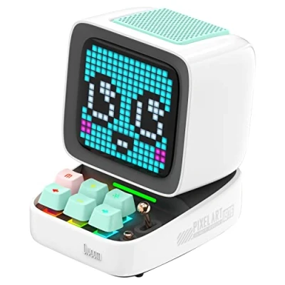 Afbeelding van Divoom Ditoo Multifunctionele Pixel Art LED draagbare bluetooth luidspreker, 256 programmeerbaar ledpaneel met feestlicht, smart digitale tafelklok, gaming muziekbox ondersteunt TF kaart en radio