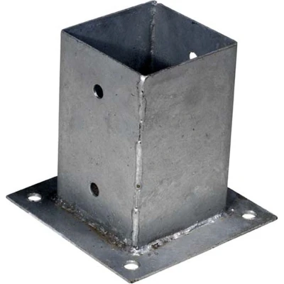 Afbeelding van Wovar Paalhouder op plaat 7 x 14 cm Per Stuk