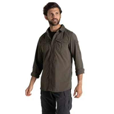 Afbeelding van Craghoppers NosiLife Adventure III T shirt met lange mouwen, Woodland Green J77, XL