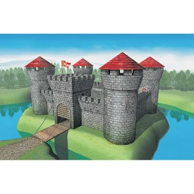 Afbeelding van 1:72 Zvezda 8510 Medieval Stone Fortress Kasteel Diorama Plastic Modelbouwpakket