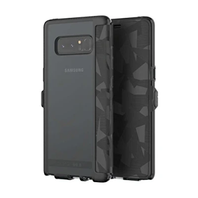Afbeelding van Tech21 Evo Wallet Flip cover voor mobiele telefoon FlexShock zwart Samsung Galaxy Note8